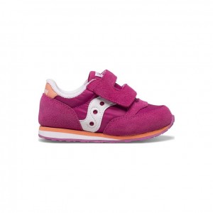 Saucony Baby Jazz Hook & Loop Sneaker Kleine Kinder Fuchsie | WIEN QDVF