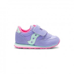 Saucony Jazz Hook & Loop Sneaker Große Kinder Lila | WIEN JOTH