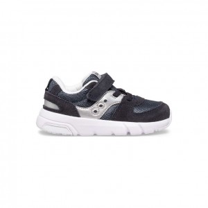 Saucony Jazz Lite 2.0 Sneaker Kleine Kinder Schwarz Silber | WIEN QYNV