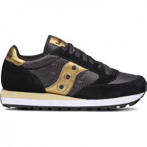 Saucony Jazz Original Sneaker Damen Schwarz Gold | ÖSTERREICH EZIQ