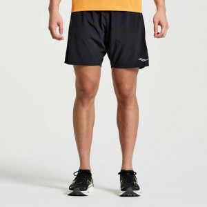 Saucony Outpace 7" Kurze Hose Herren Schwarz | ÖSTERREICH GBCX