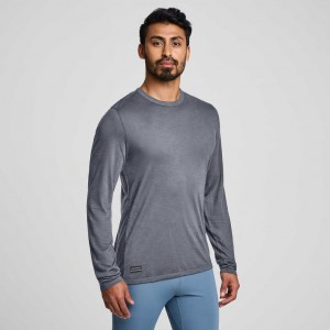 Saucony Peregrine Merino Long Sleeve T-Shirt Herren Grau | ÖSTERREICH CEAI