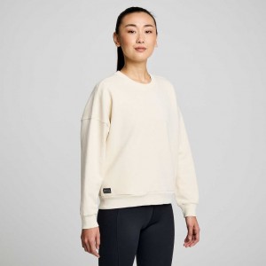 Saucony Recovery Crew Sweatshirt Damen Weiß | ÖSTERREICH MSTZ