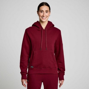 Saucony Recovery Hoodie Damen Bordeaux | WIEN NHPA