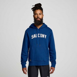 Saucony Recovery Hoodie Herren Indigo | WIEN AIWQ