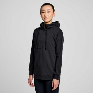 Saucony Recovery Zip Tunic Hoodie Damen Schwarz | ÖSTERREICH KSXV