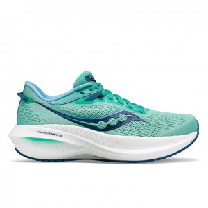 Saucony Triumph 21 Laufschuhe Damen Türkis | ÖSTERREICH PHKG