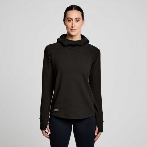 Saucony Triumph Tunic Hoodie Damen Schwarz | WIEN BUGX