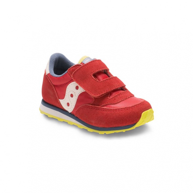 Saucony Baby Jazz Hook & Loop Sneaker Kleine Kinder Rot | ÖSTERREICH QIEW