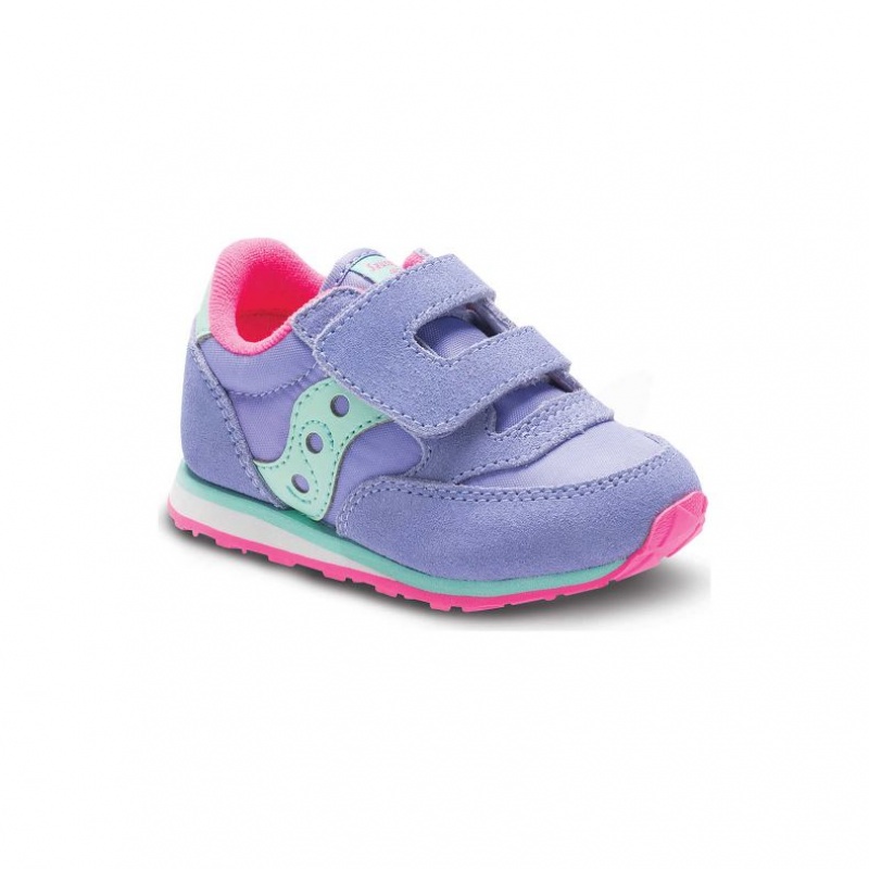 Saucony Baby Jazz Hook & Loop Sneaker Kleine Kinder Lila | WIEN EXFI