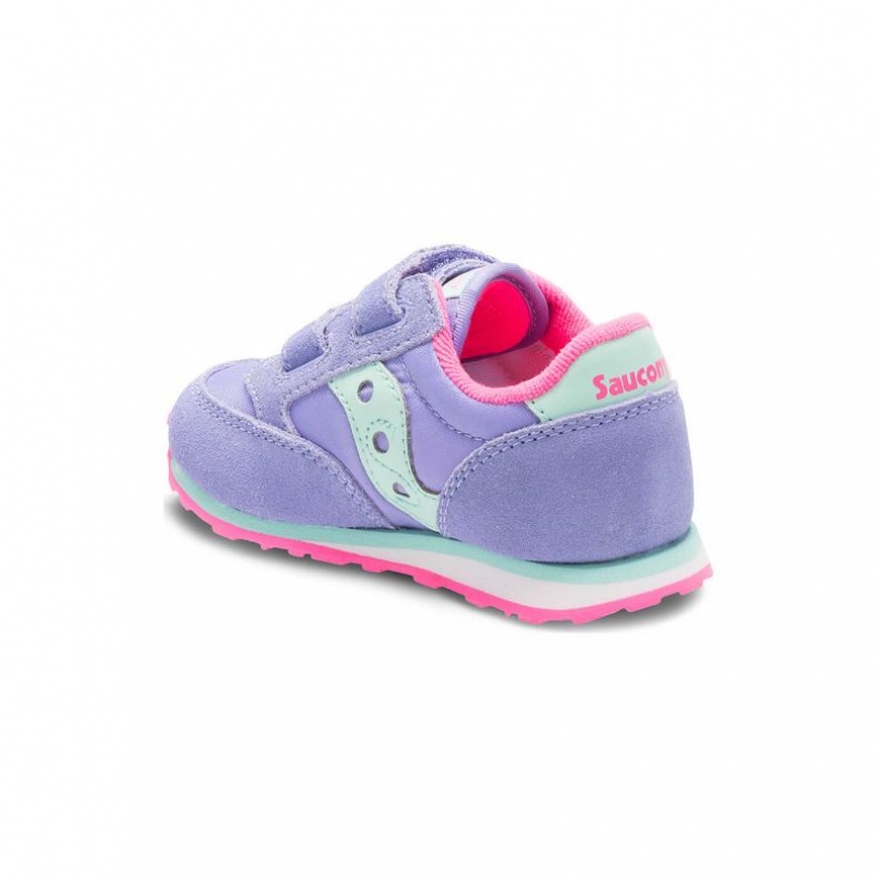 Saucony Baby Jazz Hook & Loop Sneaker Kleine Kinder Lila | WIEN EXFI