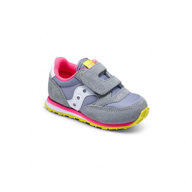 Saucony Baby Jazz Hook & Loop Sneaker Kleine Kinder Grau | ÖSTERREICH CKXQ