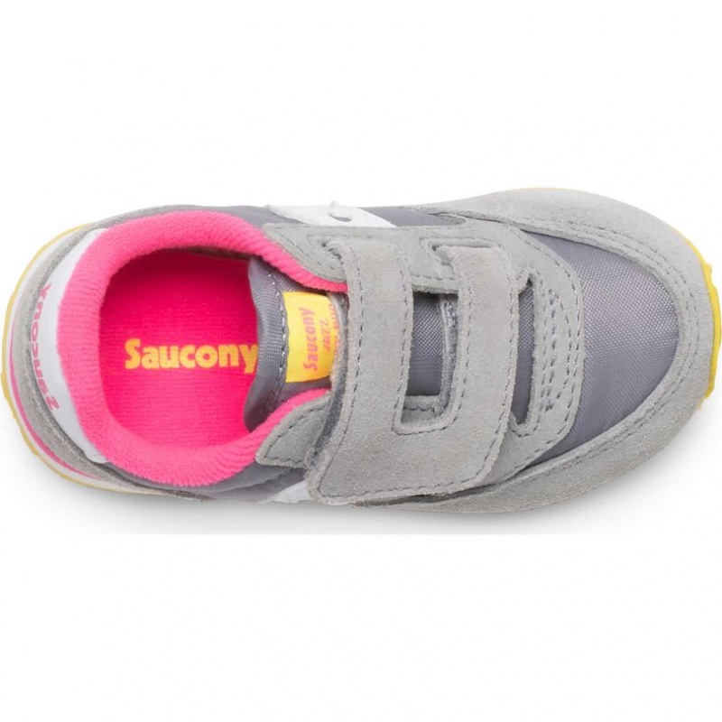 Saucony Baby Jazz Hook & Loop Sneaker Kleine Kinder Grau | ÖSTERREICH CKXQ