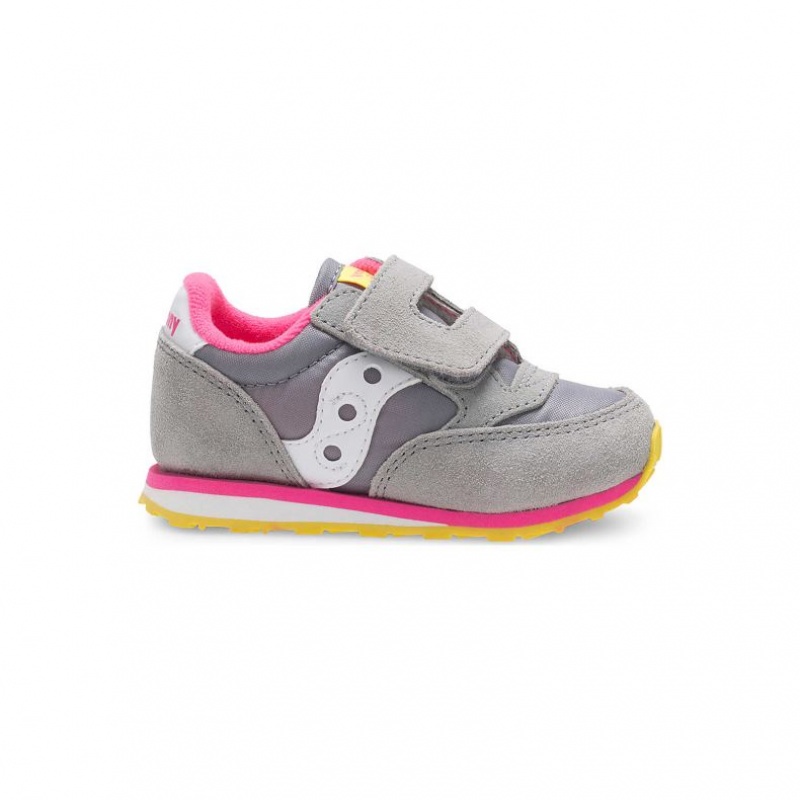 Saucony Baby Jazz Hook & Loop Sneaker Kleine Kinder Grau | ÖSTERREICH CKXQ