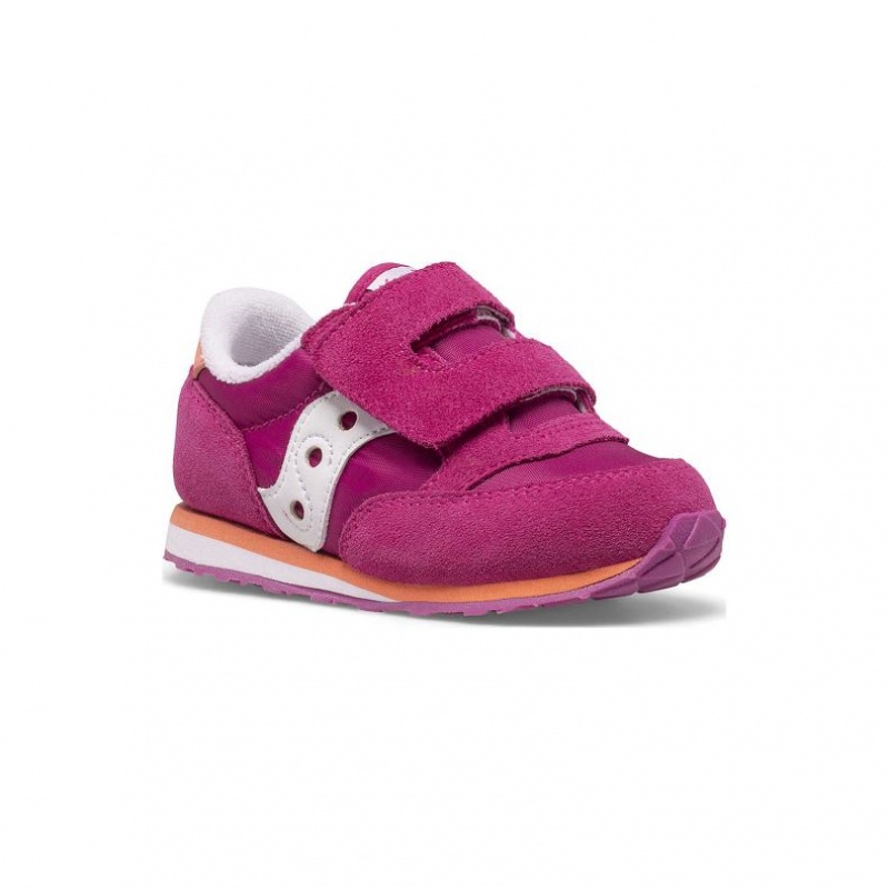 Saucony Baby Jazz Hook & Loop Sneaker Kleine Kinder Fuchsie | WIEN QDVF