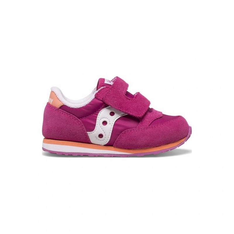 Saucony Baby Jazz Hook & Loop Sneaker Kleine Kinder Fuchsie | WIEN QDVF