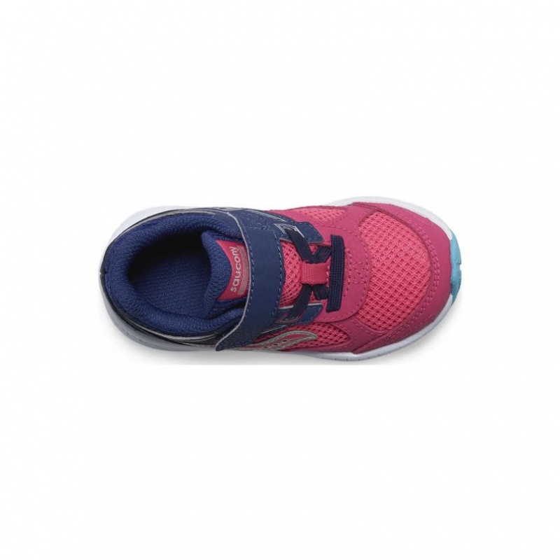 Saucony Cohesion 14 A/C Jr. Sneaker Kleine Kinder Rosa Navy | WIEN BQDV