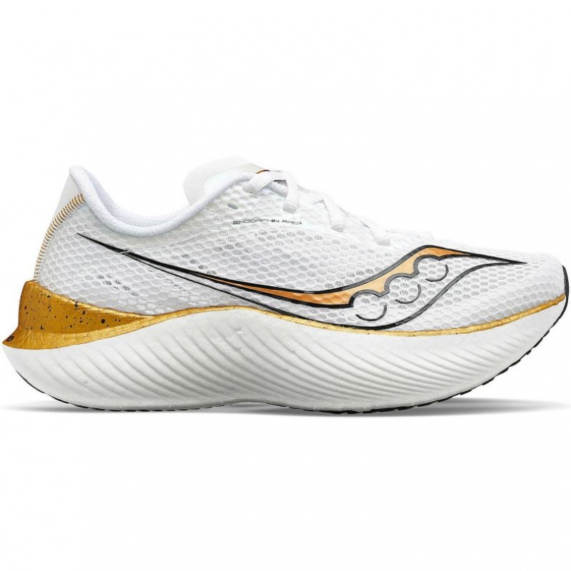 Saucony Endorphin Pro 3 Laufschuhe Damen Weiß | WIEN TAOP