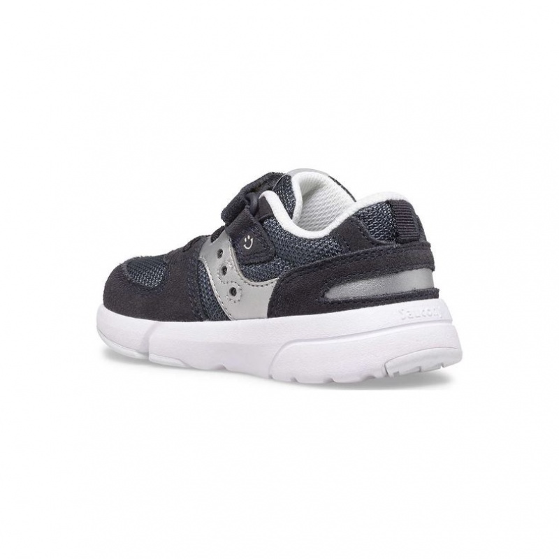 Saucony Jazz Lite 2.0 Sneaker Kleine Kinder Schwarz Silber | WIEN QYNV