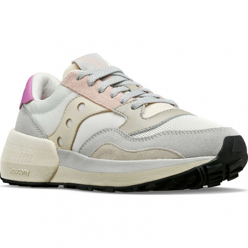 Saucony Jazz NXT Sneaker Damen Weiß Grau Rosa | ÖSTERREICH IJDZ