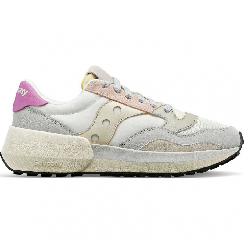 Saucony Jazz NXT Sneaker Damen Weiß Grau Rosa | ÖSTERREICH IJDZ