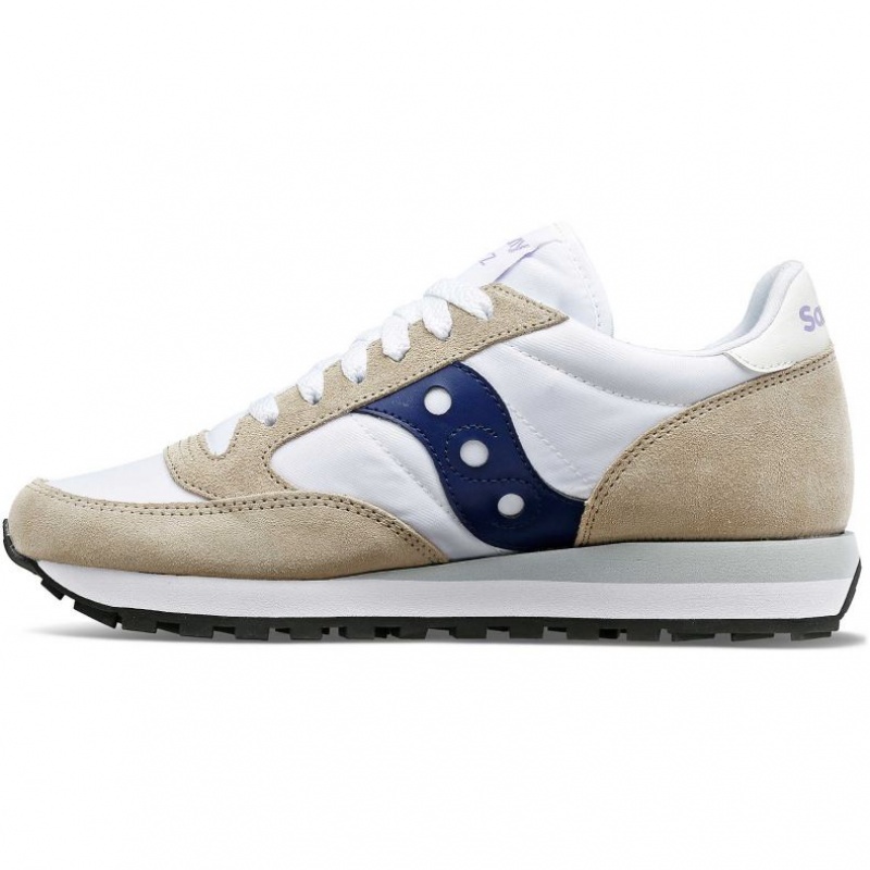 Saucony Jazz Original Sneaker Damen Weiß Beige Navy | ÖSTERREICH DRUP