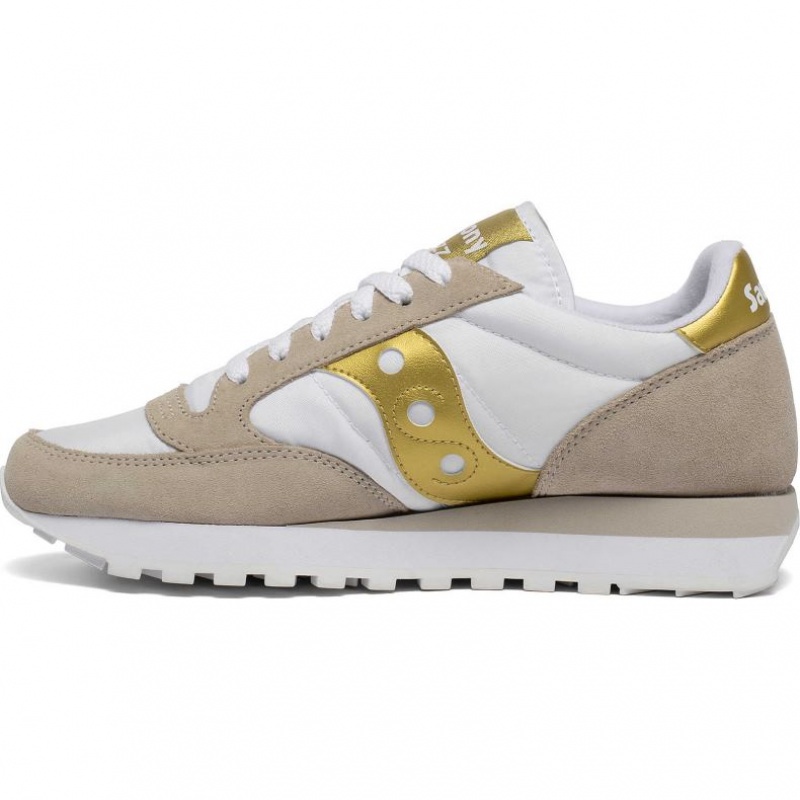 Saucony Jazz Original Sneaker Damen Weiß Beige Gold | WIEN SMJY