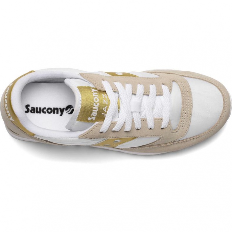 Saucony Jazz Original Sneaker Damen Weiß Beige Gold | WIEN SMJY