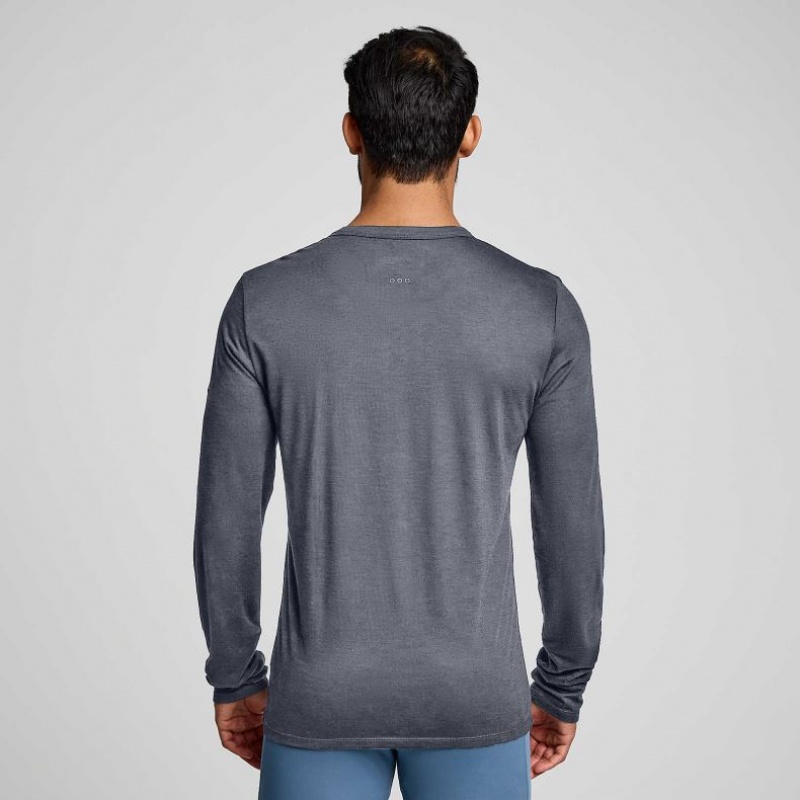 Saucony Peregrine Merino Long Sleeve T-Shirt Herren Grau | ÖSTERREICH CEAI