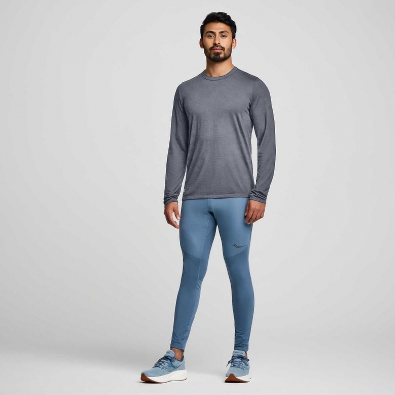 Saucony Peregrine Merino Long Sleeve T-Shirt Herren Grau | ÖSTERREICH CEAI