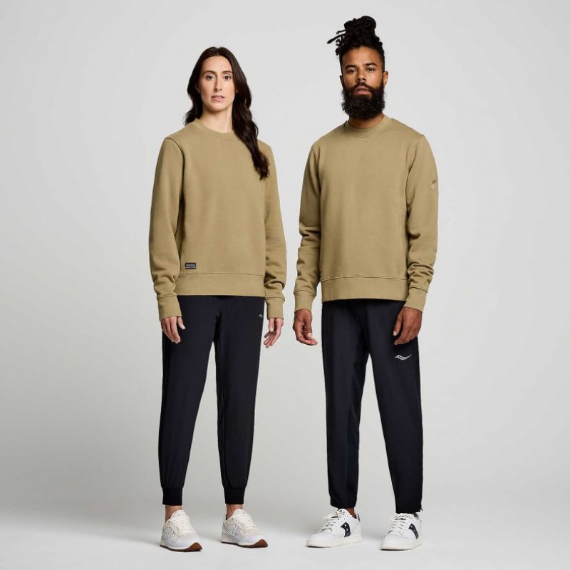 Saucony Recovery Crew Sweatshirt Damen Olivgrün | ÖSTERREICH HPDC