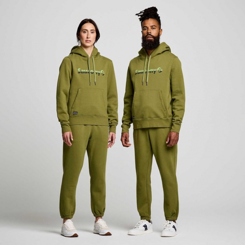 Saucony Recovery Hoodie Herren Olivgrün | ÖSTERREICH TUJH