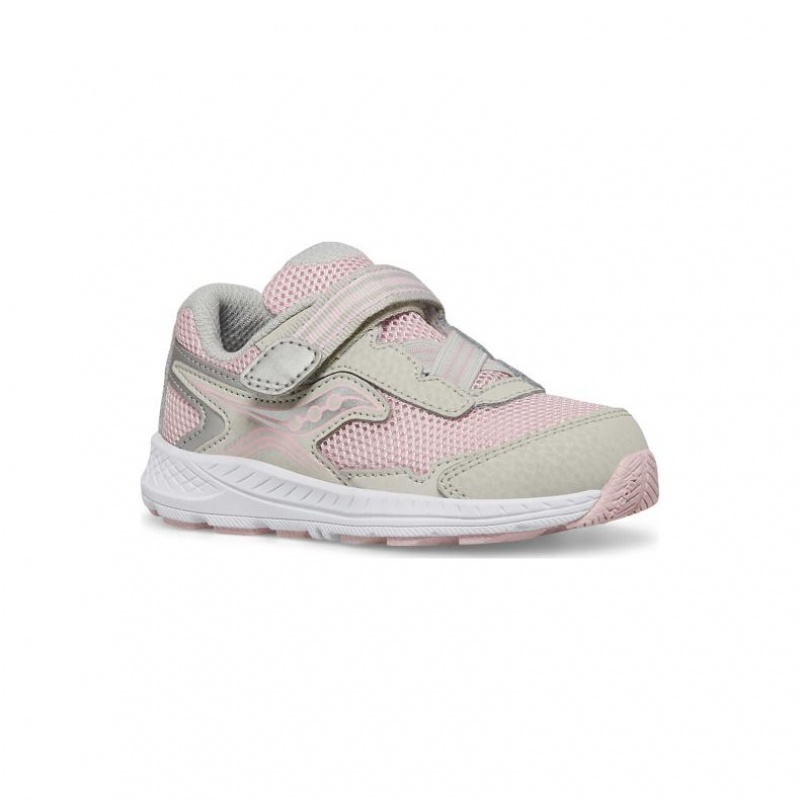 Saucony Ride 10 Jr. Sneaker Kleine Kinder Rosa Grau | ÖSTERREICH AJEK