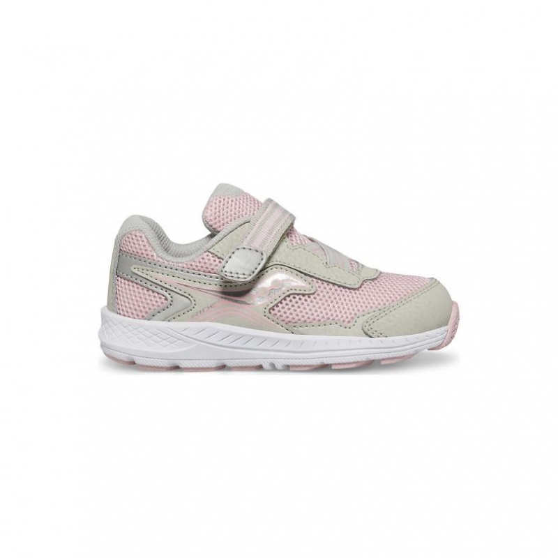 Saucony Ride 10 Jr. Sneaker Kleine Kinder Rosa Grau | ÖSTERREICH AJEK