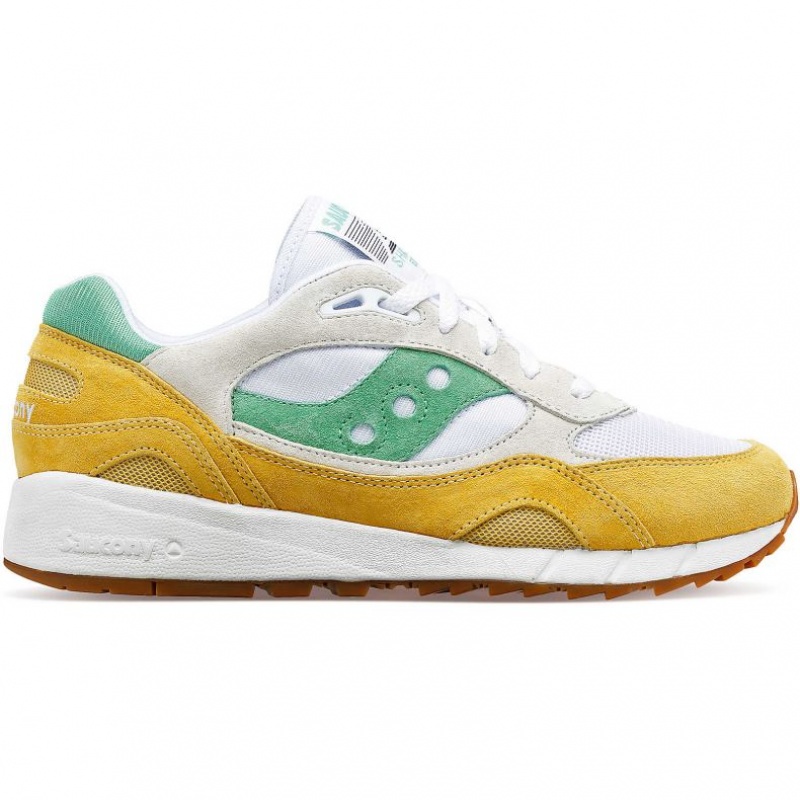 Saucony Shadow 6000 Sneaker Damen Weiß Gelb Grün | ÖSTERREICH MPHY