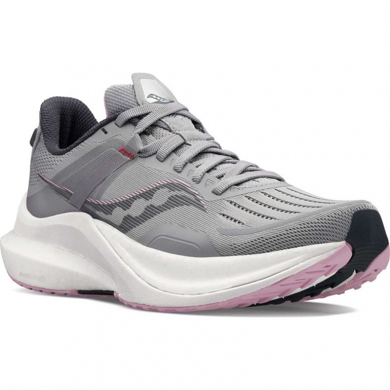 Saucony Tempus Wide Laufschuhe Damen Grau | WIEN GEXF