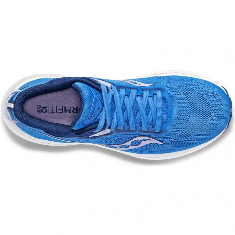 Saucony Triumph 21 Laufschuhe Damen Blau | WIEN CKBG