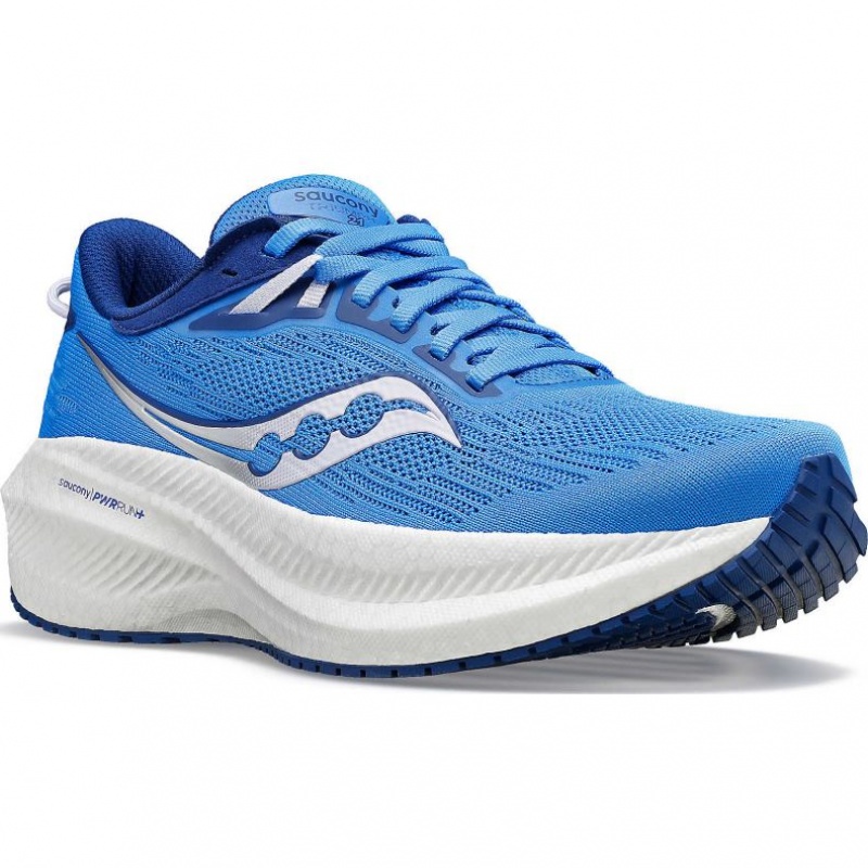 Saucony Triumph 21 Laufschuhe Damen Blau | WIEN CKBG