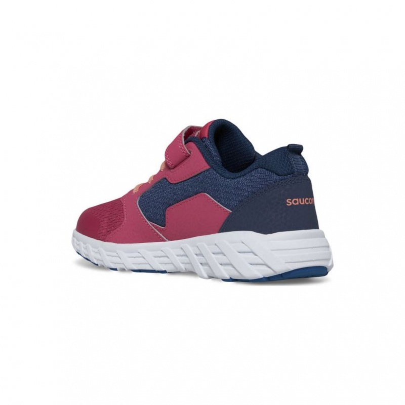 Saucony Wind 2.0 A/C Sneaker Große Kinder Navy Rot | ÖSTERREICH BAPJ